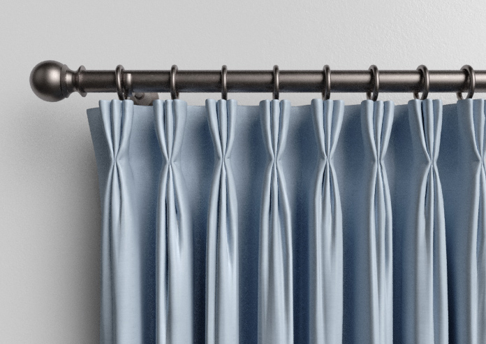 Shima Faux Silk, Sky - Made to Measure Curtains - Image 11